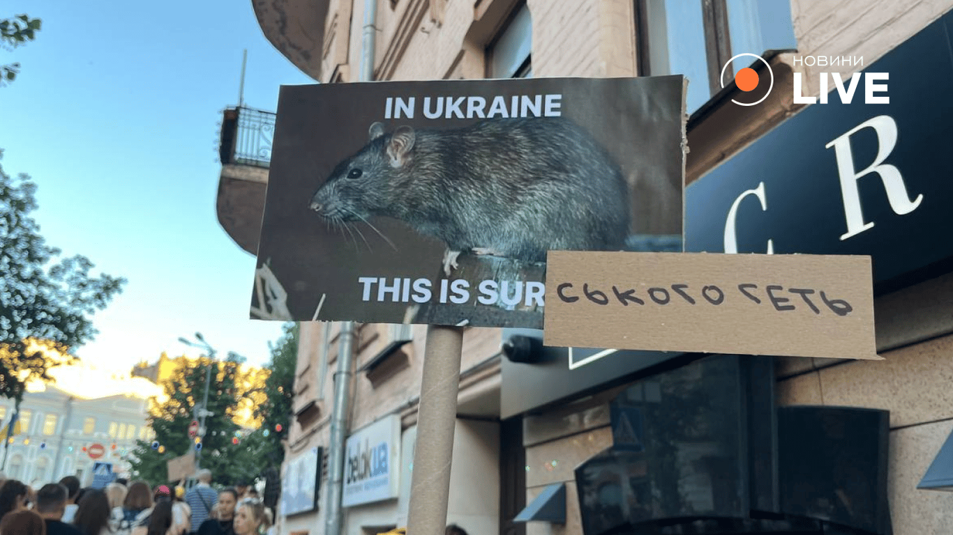 Мітинг в підтримку Михайла Федорова в Києві 18 липня
