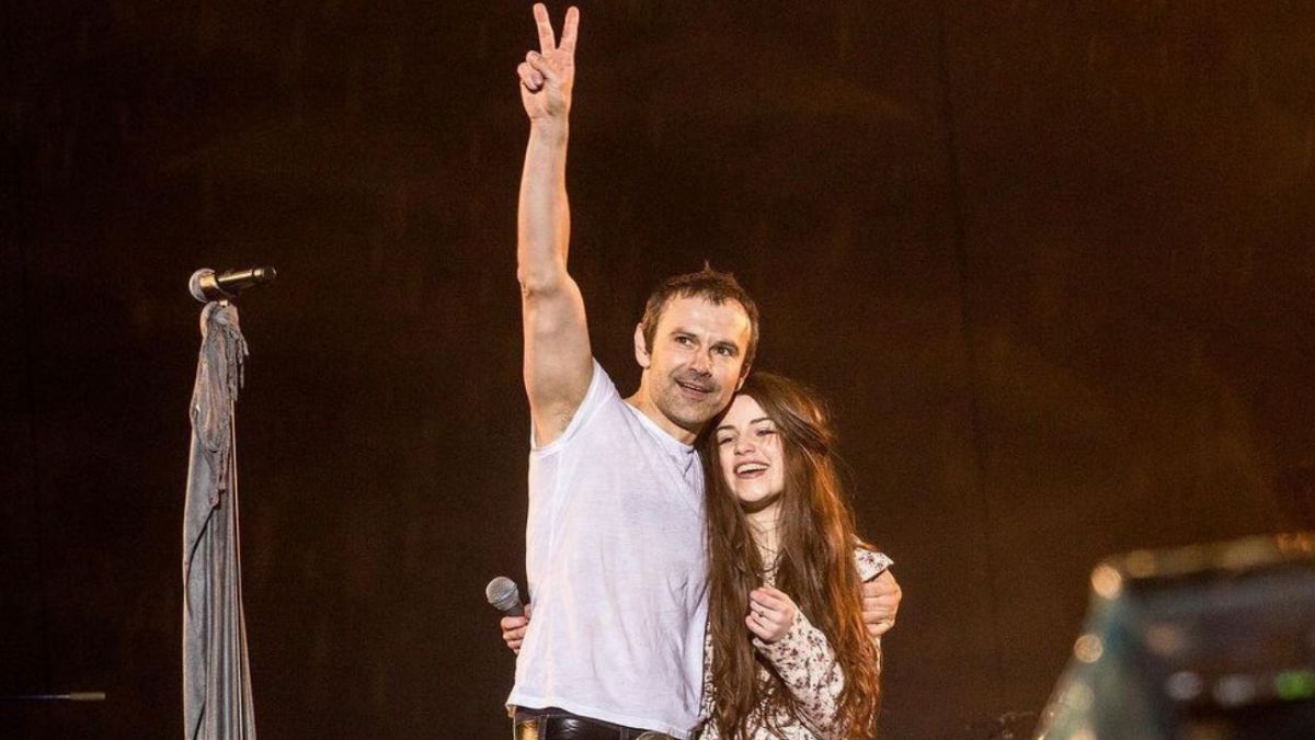 Святослав Вакарчук с Кристиной Соловий на концерте