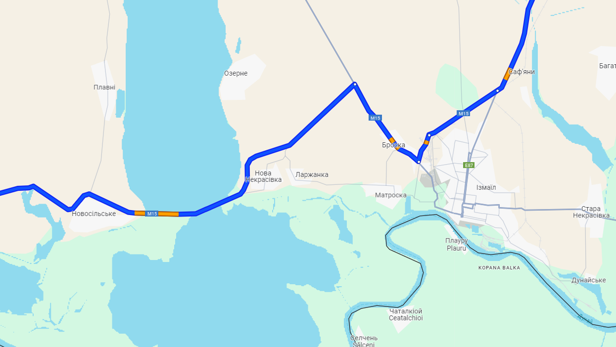 Затори на паромній переправі у Рені 24 травня