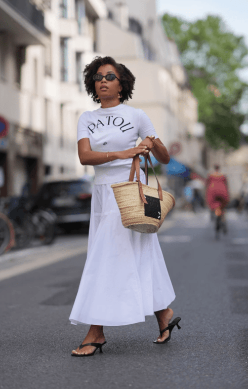 The white color in clothes always looks noble