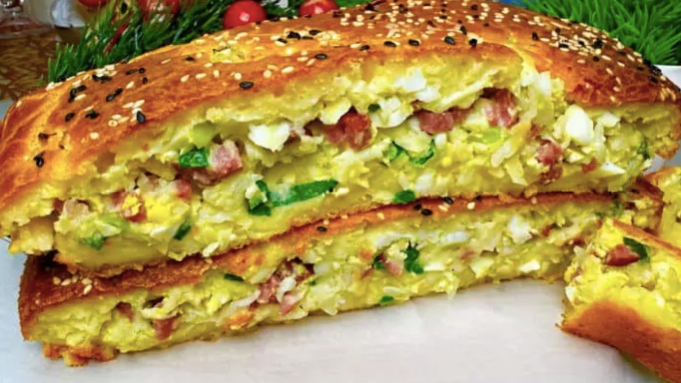 Соленый весенний пирог: понадобится 200 г сметаны и капуста