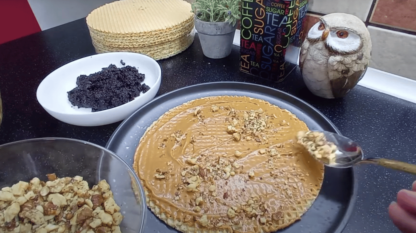 рецепт вафельного торта