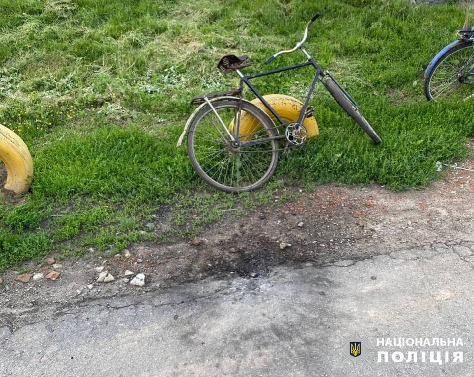 Слід від вибуху. Фото: поліція Київської області