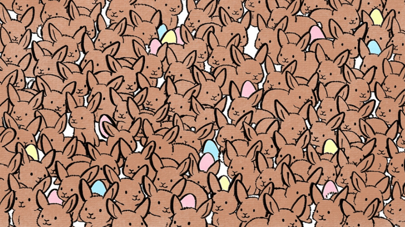 Головоломка от известного карикатуриста — найдите шоколадных зайцев среди настоящих за 45 секунд