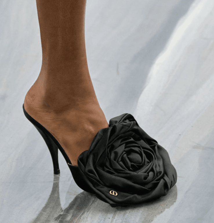 Dior продемонстрували нову модель взуття з квітковими мотивами