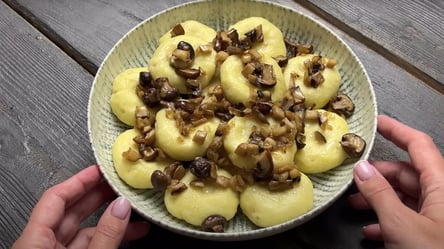 Рецепт вкусных картофельных галушек с курицей и грибами — просто и быстро - 285x160