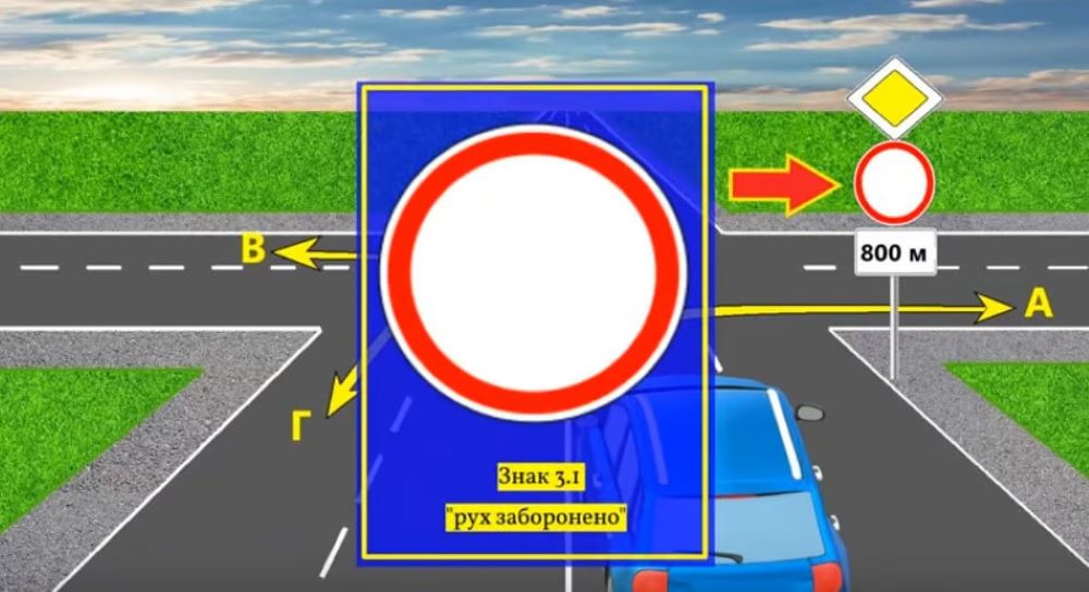 Сложная задача по ПДД — куда позволено продолжить движение - фото 2