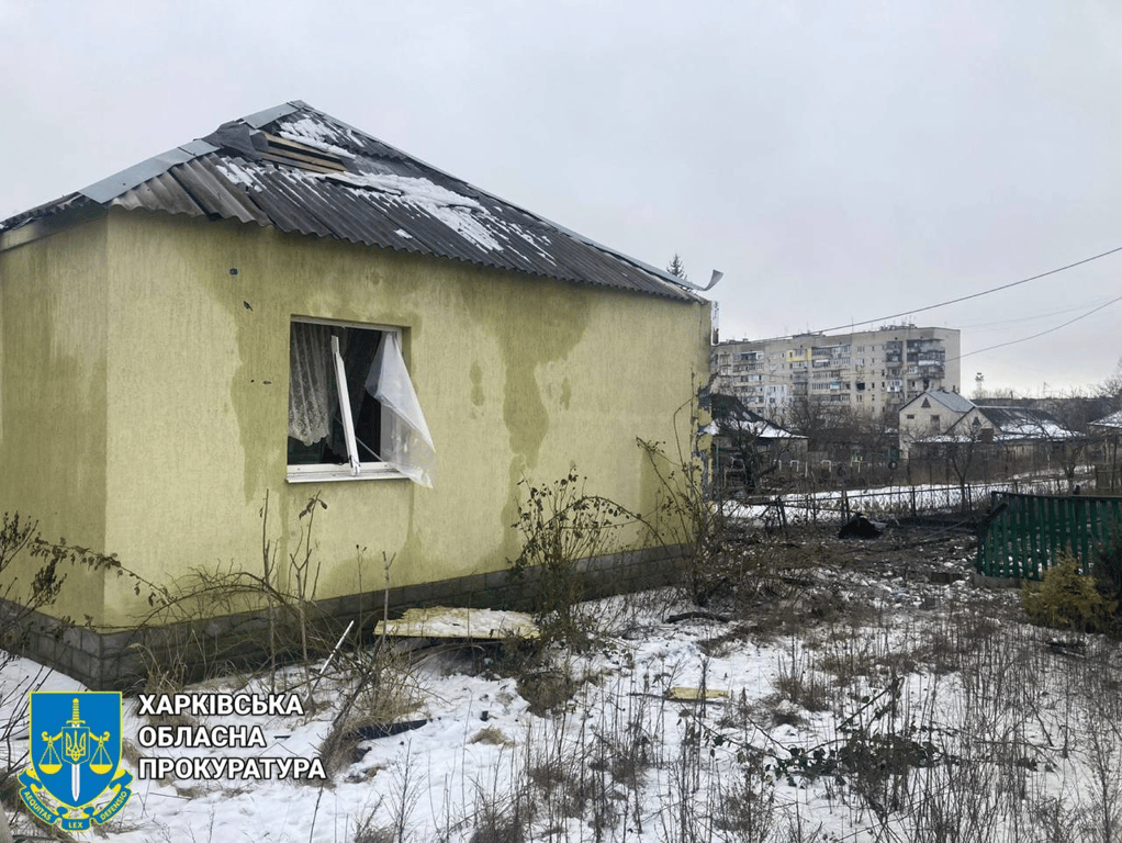 ГПУ показала последствия обстрела Купянского района Харьковской области