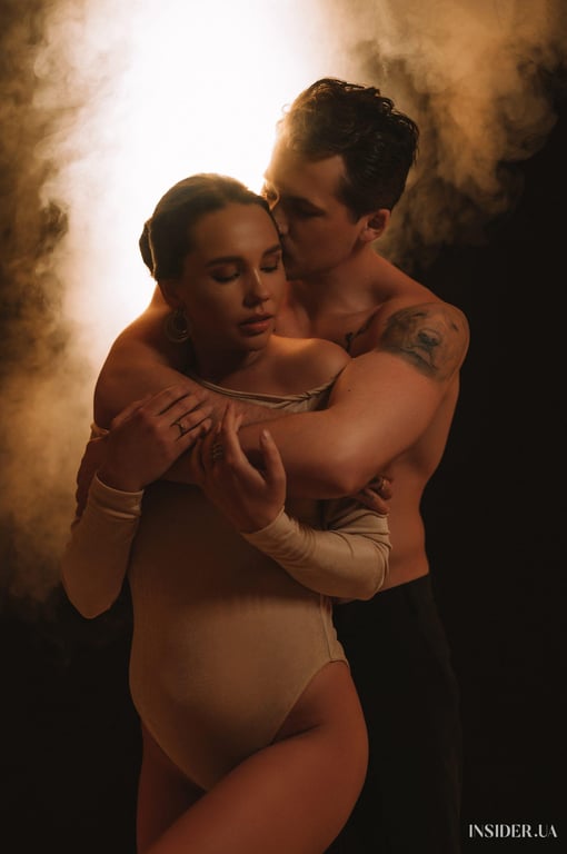 Танцовщик Женя Кот с женой. Фото: insider.ua