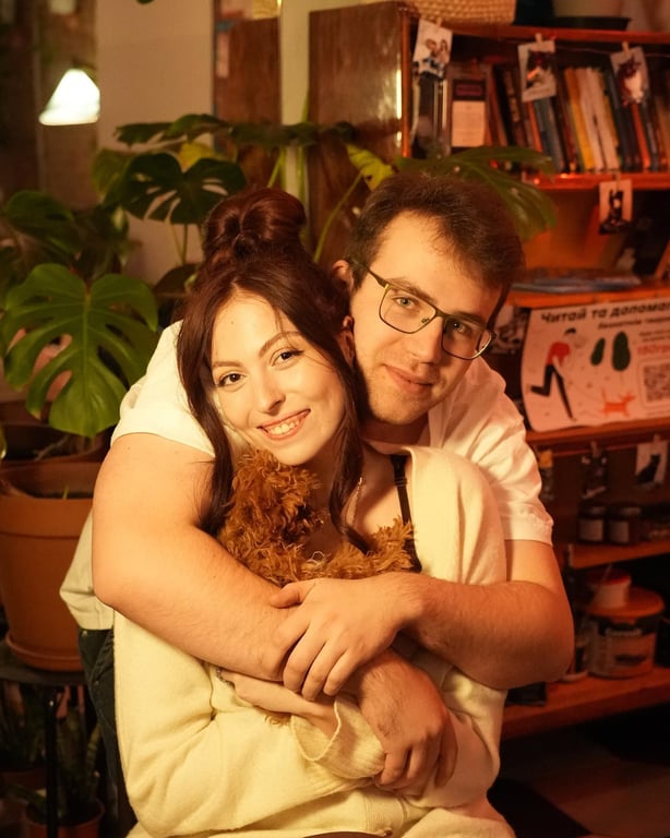 Маша Полякова зі своїм бойфрендом