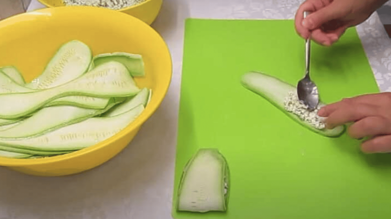 простий рецепт кабачків з начинкою