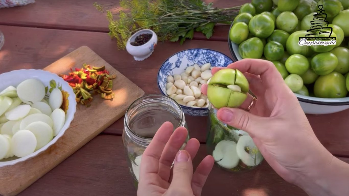 рецепт зеленых помидоров на зиму