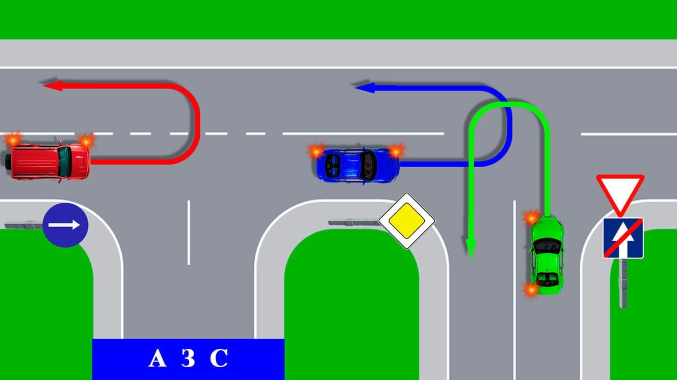 Тест по ПДД для внимательных — кому разрешен разворот