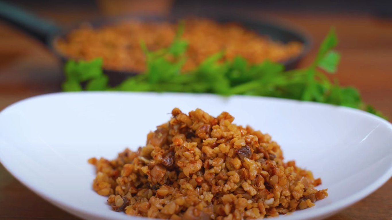 Як смачно приготувати гречку з грибами – покроковий відео та фото рецепт