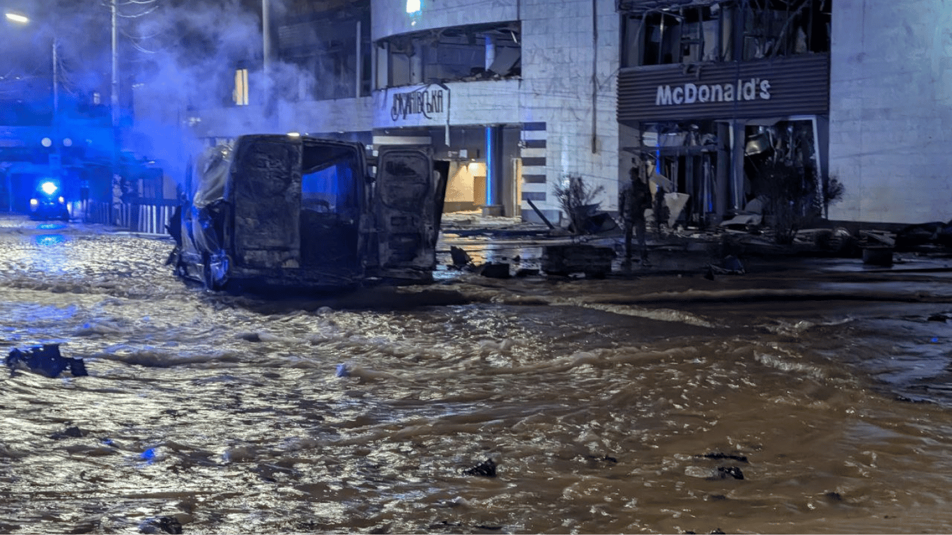 Атака на Киев 18 января — поврежден водопровод в Шевченковском районе