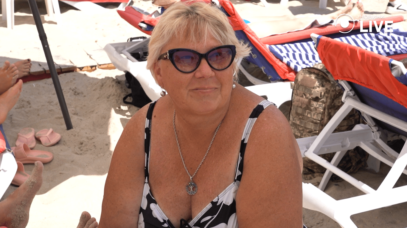 Відпочивальниця Світлана Семенівна. Фото: Новини.LIVE