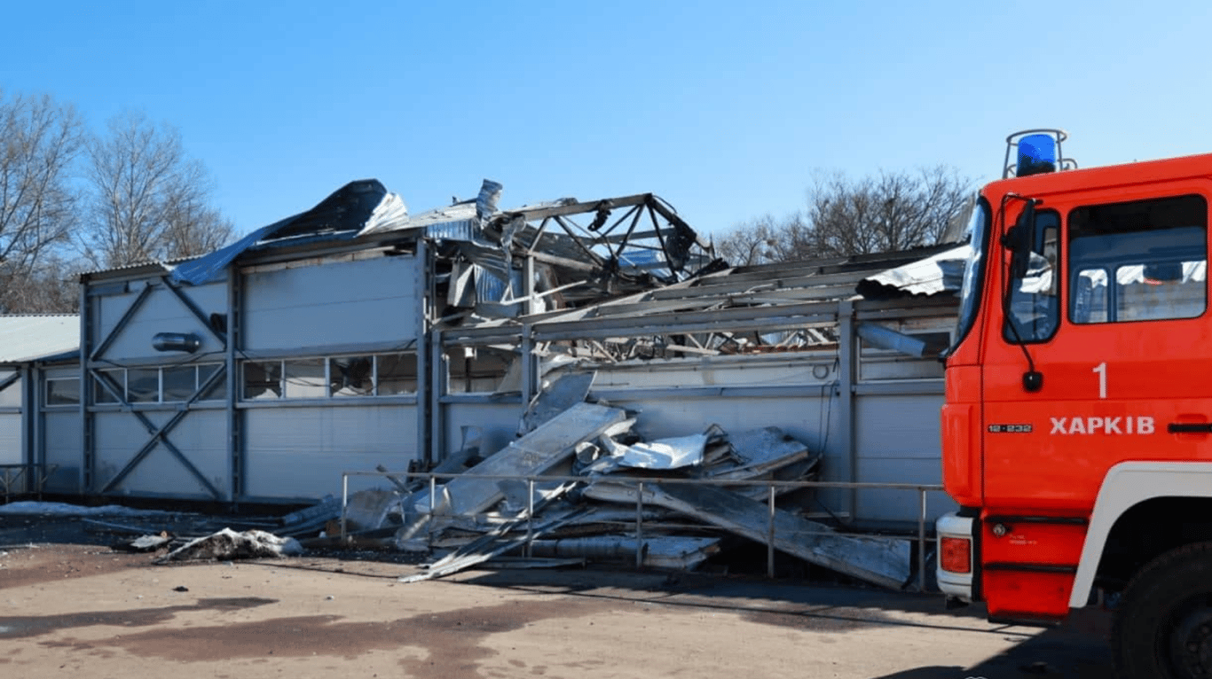 ДСНС на місці влучання