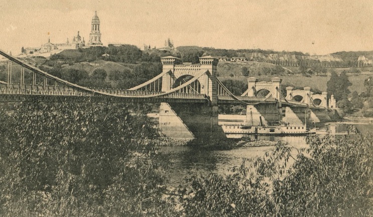 Реконструкция Николаевского моста в Киеве в 1898 году