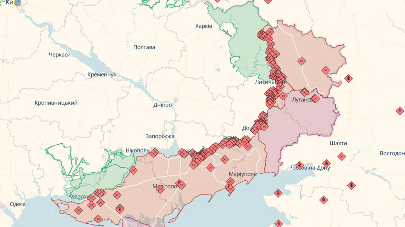 Карта бойових дій в Україні онлайн сьогодні, 04.09.2023: DeepState, Liveuamap, ISW