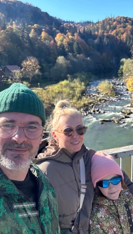 Арсен Мирзоян и Тоня Матвиенко с дочерью