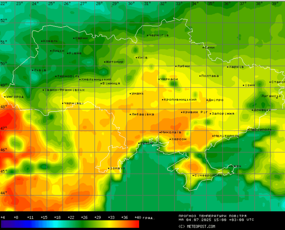 Погода в Україні 4 липня