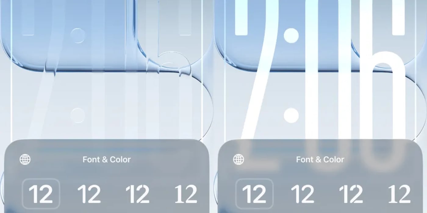 Обновление прозрачности часов в iOS 26.2 beta 2