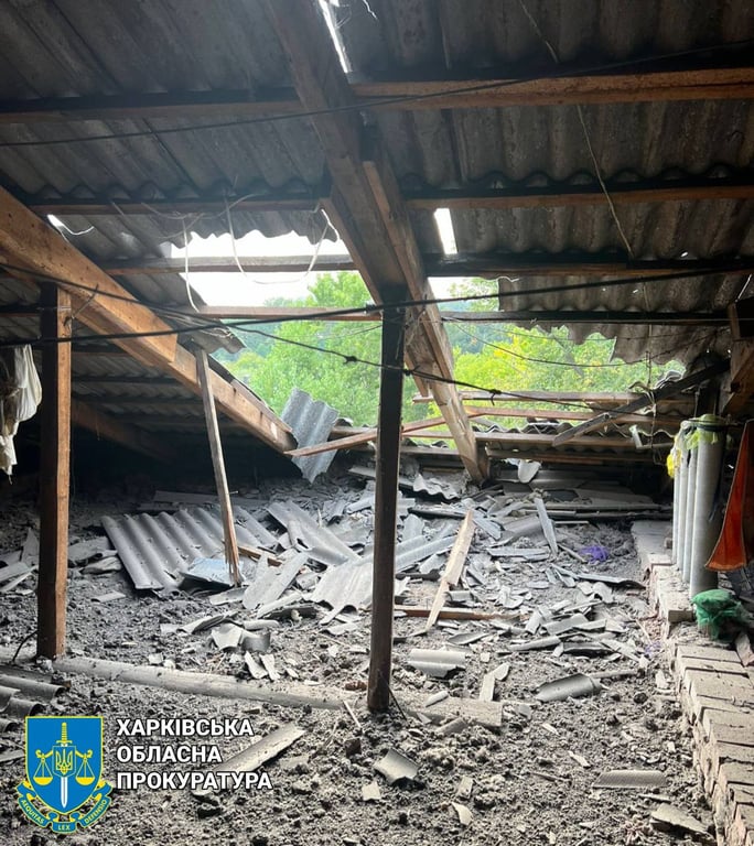 Последствия российского удара. Фото: Харьковская областная прокуратура