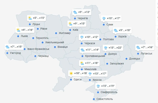 погода 13 жовтня
