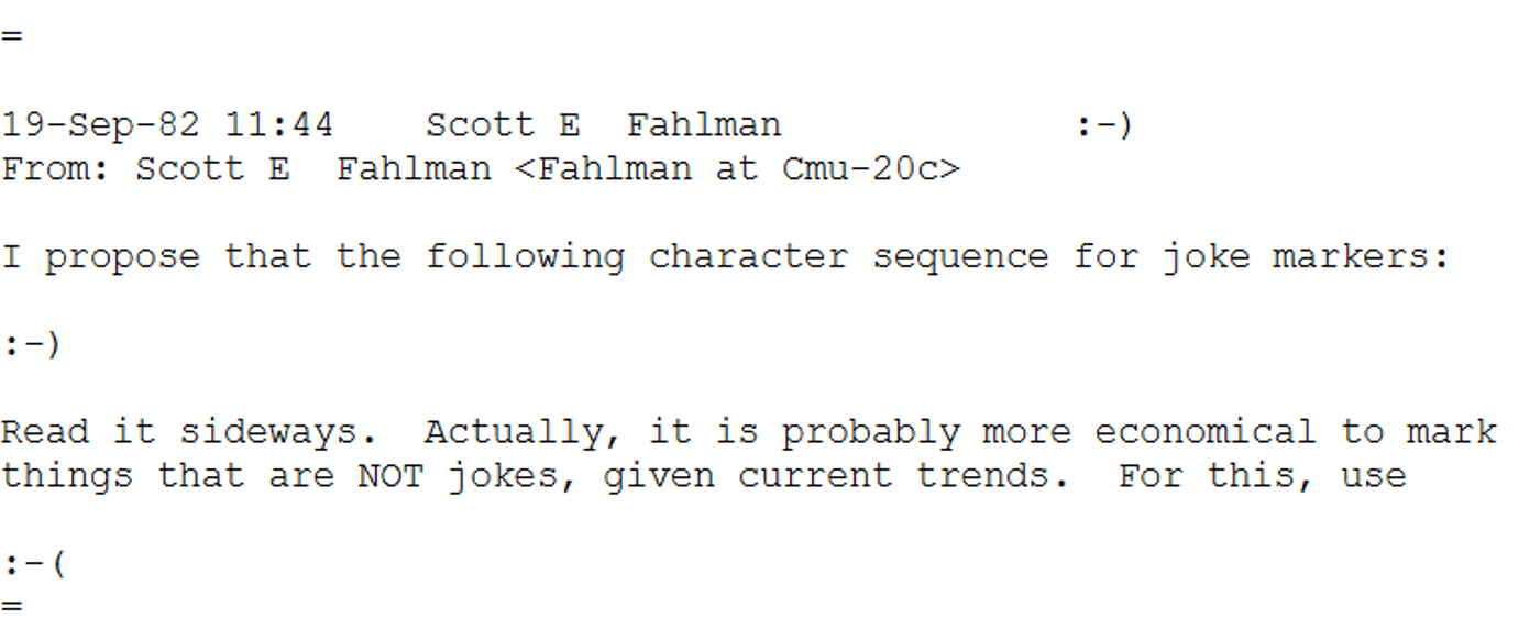 Первое письмо со смайлами