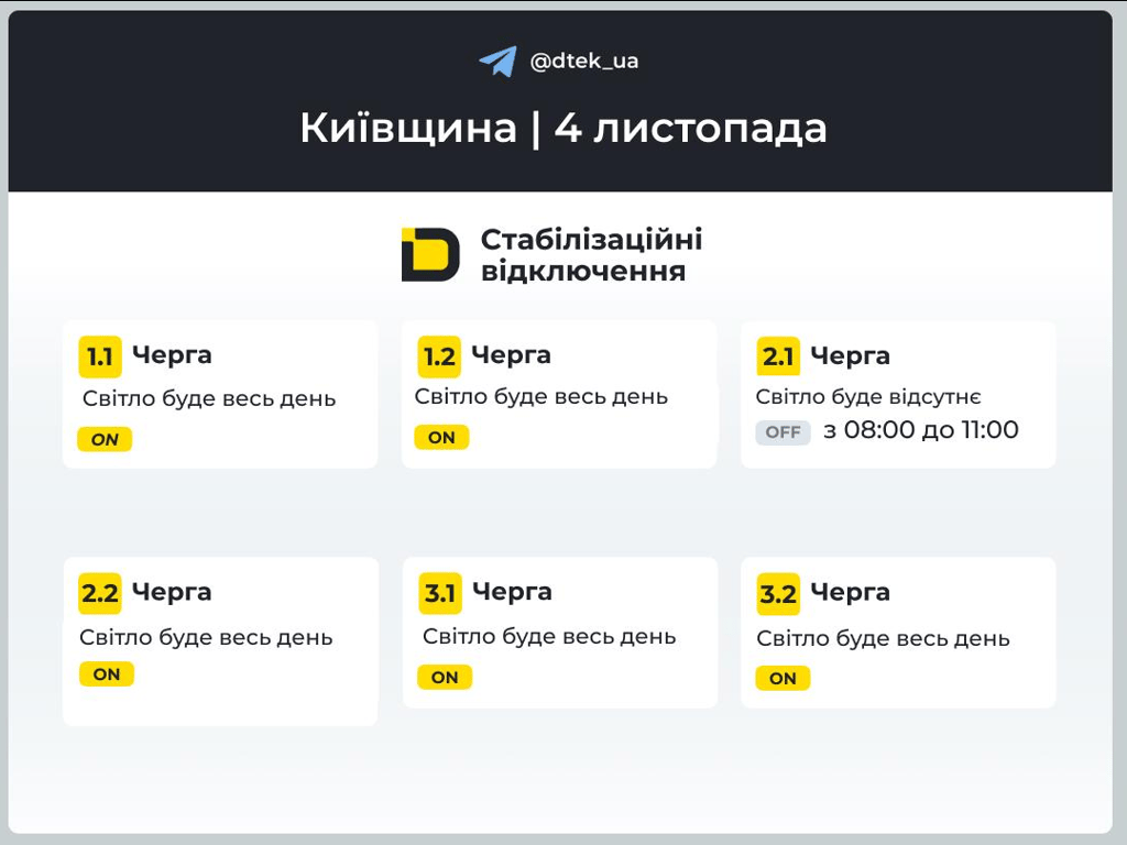Обмеження світла — графіки відключення у Києві на завтра - фото 4