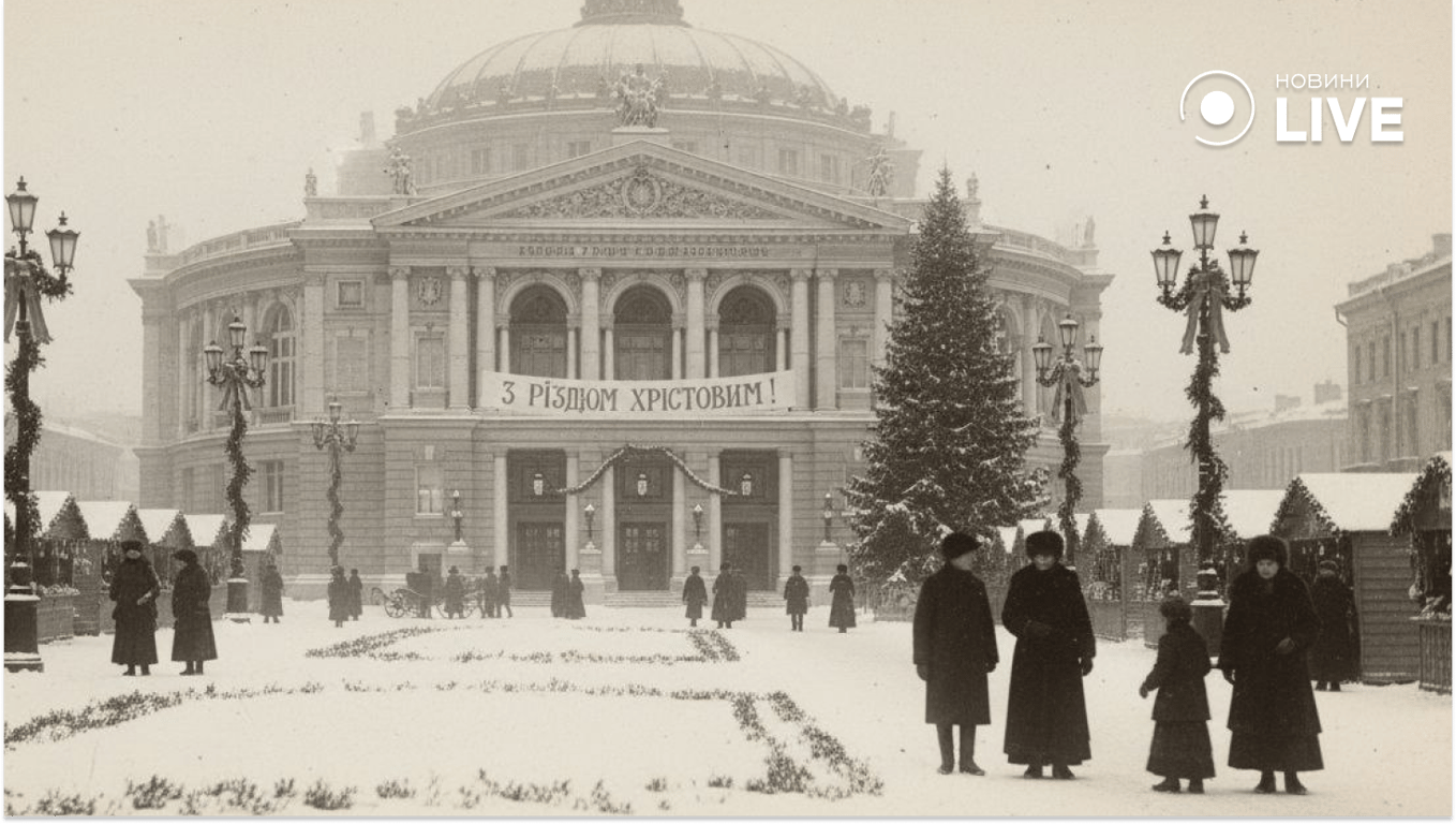 Різдво в Одесі 100 років тому очима ШІ
