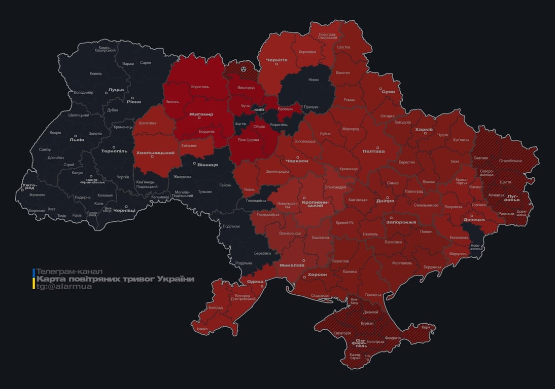 Повітряна тривога вночі 18 травня 2026 року 