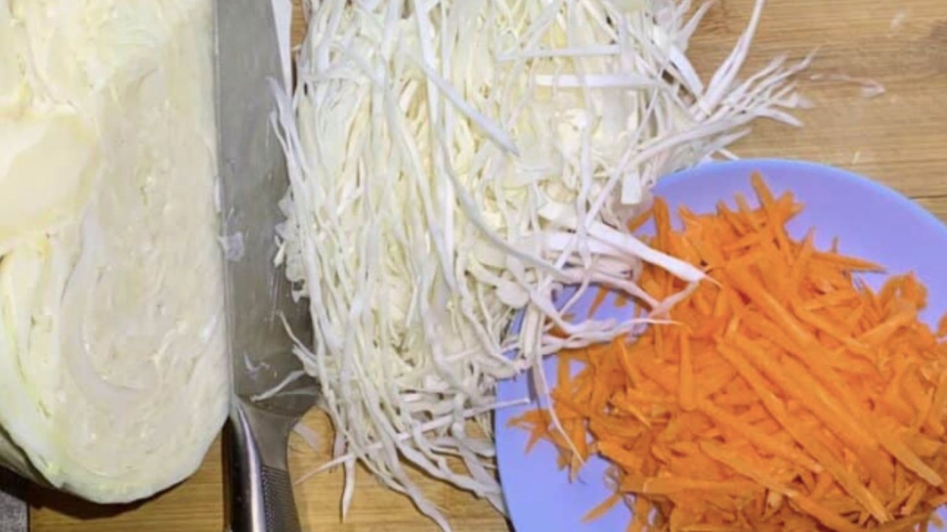 рецепт капусты, как квашеная за один час