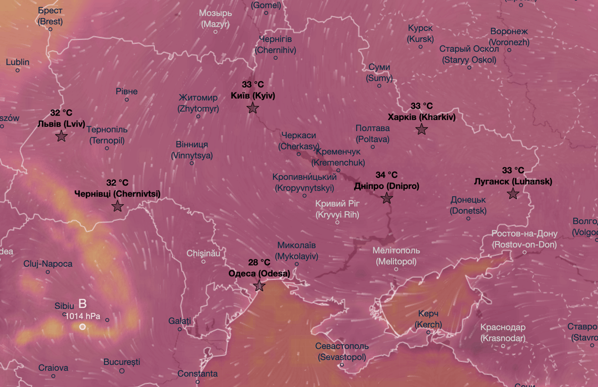 карта погоди