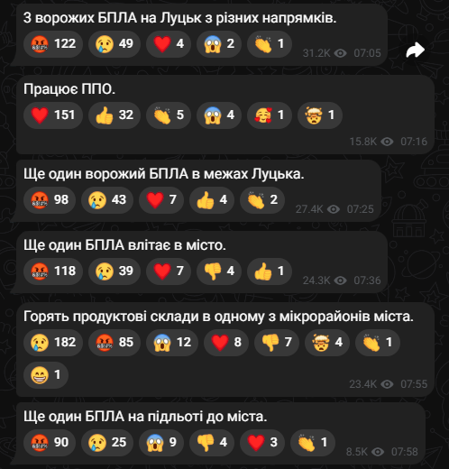 Обстріл Луцька 6 грудня