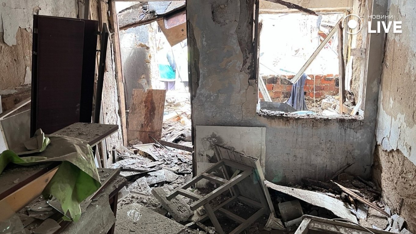 Наслідки обстрілу Одеси