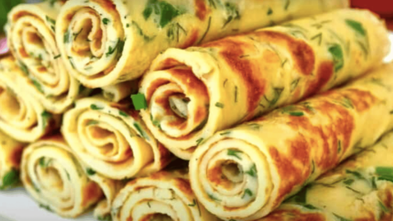 смачні млинці с зеленню 