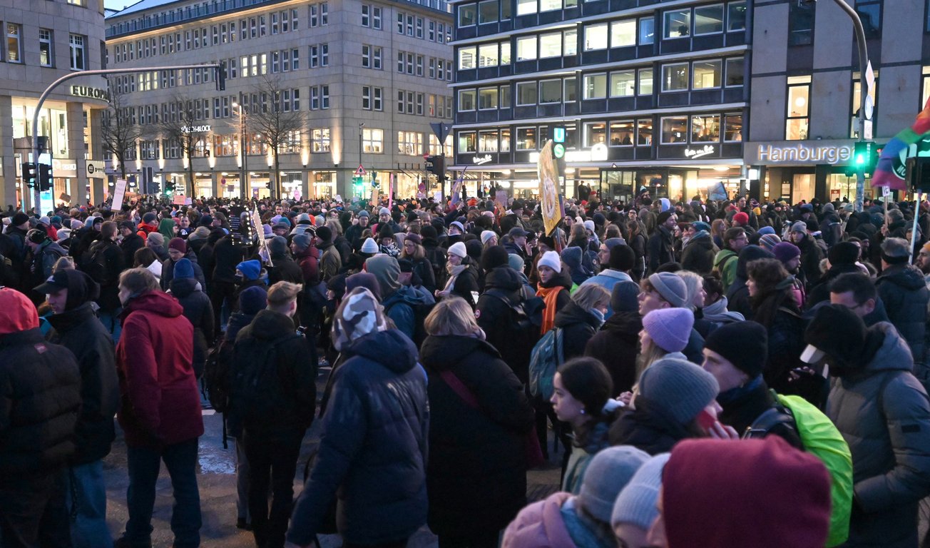 акция протеста против ультраправых в Германии