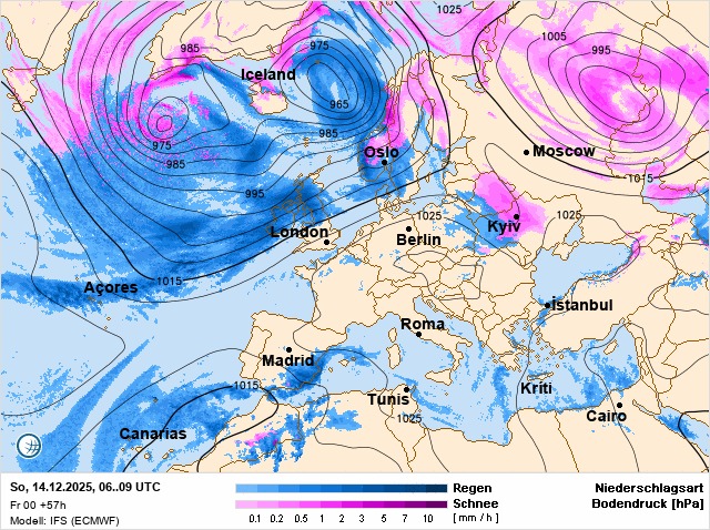Прогноз погоди на 13-14 грудня