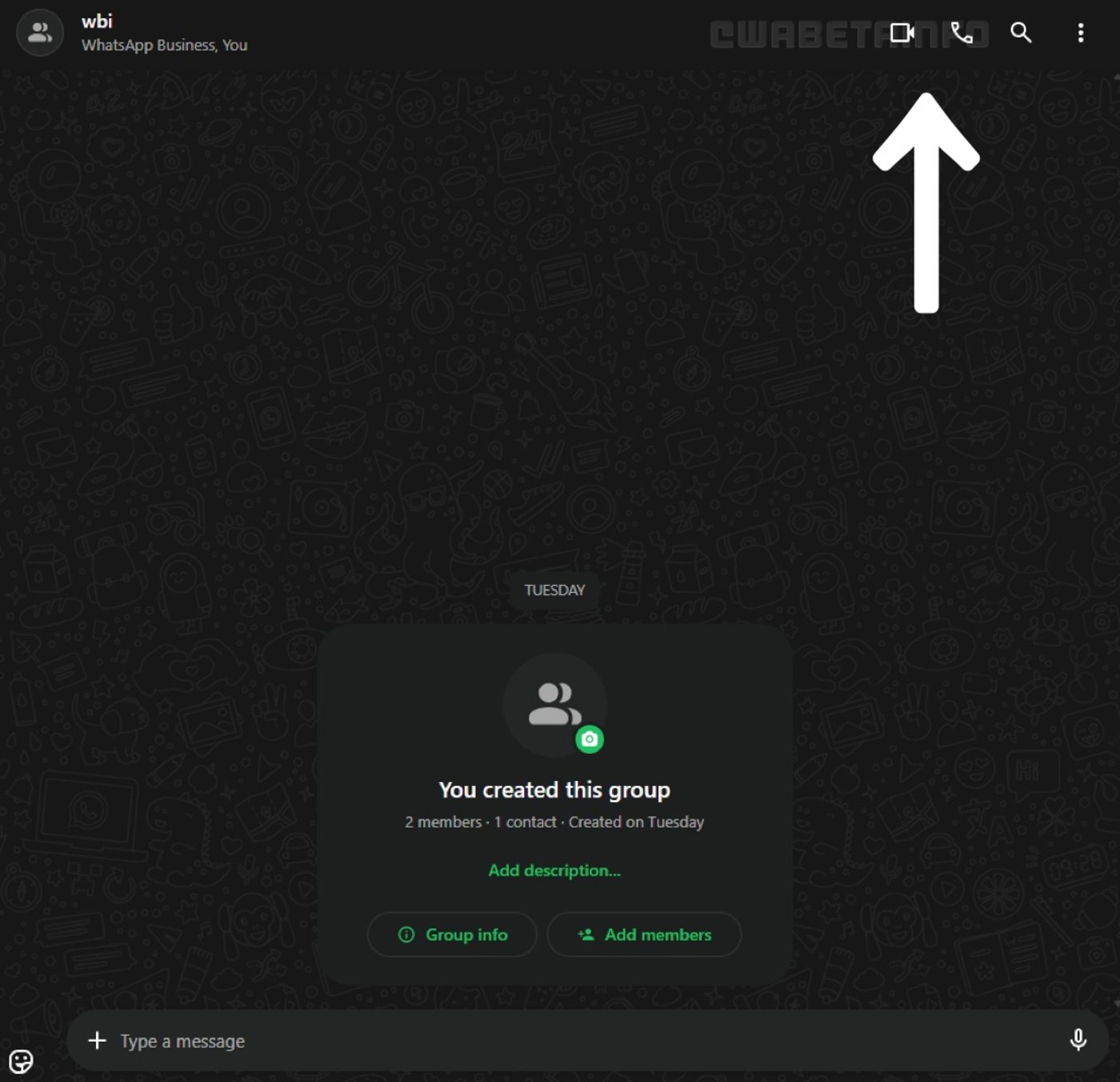 Звонки в веб-версии WhatsApp