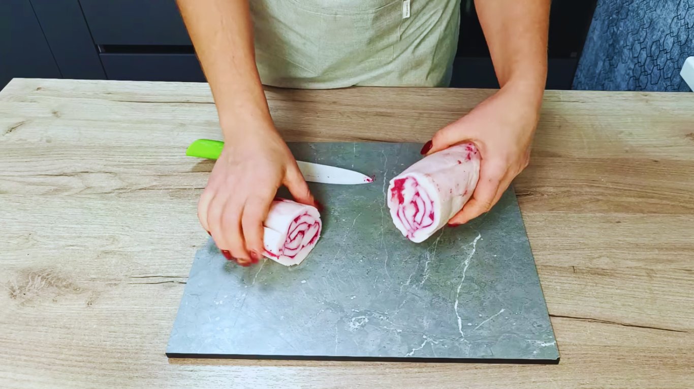 рецепт закуски рулету з салом