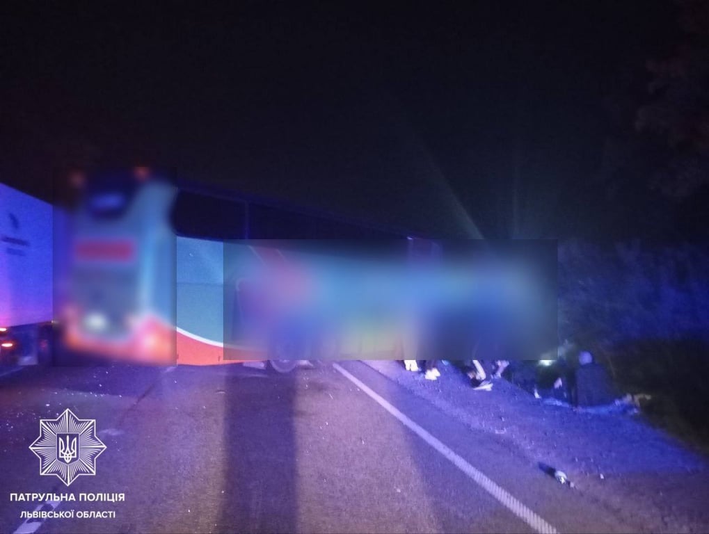 массовое ДТП возле Львова 11 октября