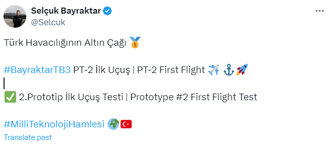 Сельчук Байрактар про новий БпЛА