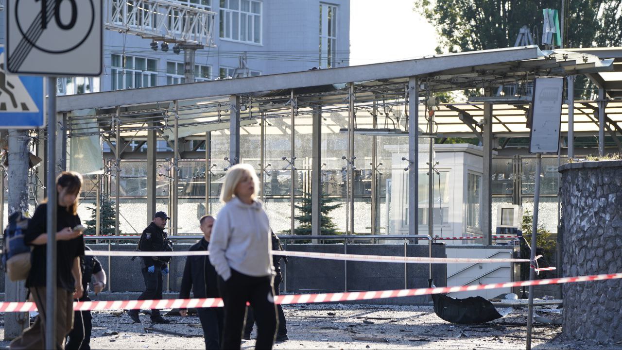 The aftermath of the shelling of Kyiv on June 23