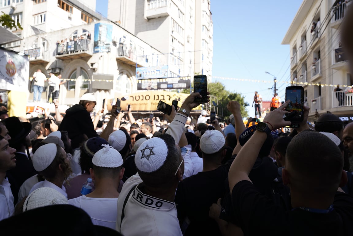Hasidic Jewish pilgrims in Uman, 2025