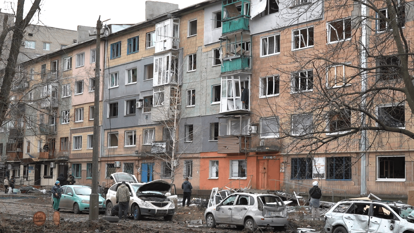 Наслідки обстрілу Донецької області