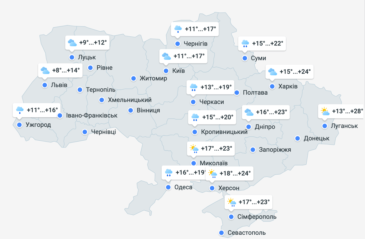 Погода в Україні 7 жовтня