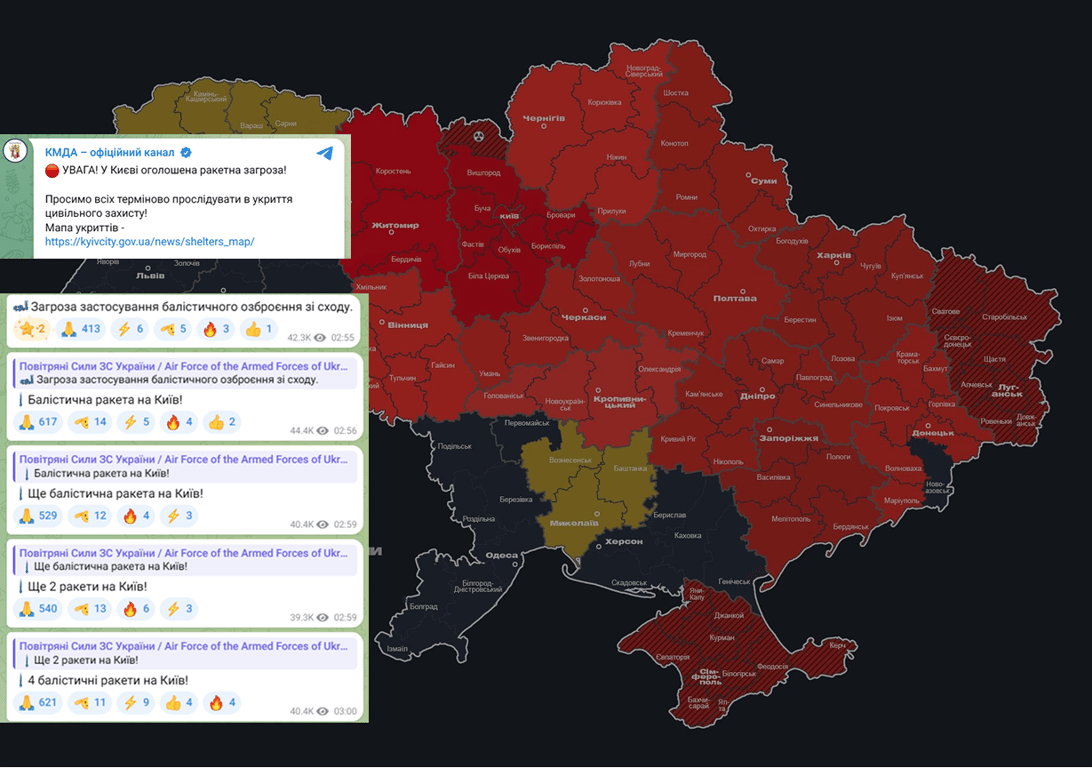 Київ під ударом ракет 19 жовтня