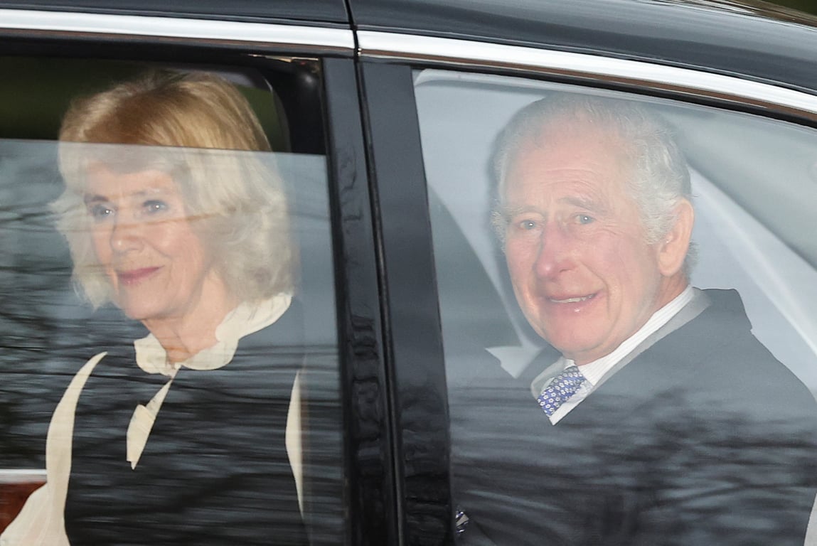 Король Чарльз с супругой впервые появились на публике после новости о болезни. Фото: Reuters