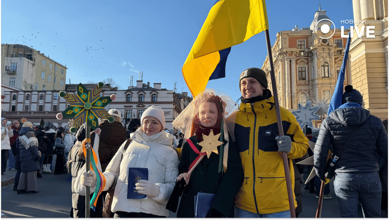 У центрі Одеси заспівали коляду